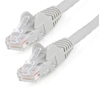 StarTech.com Cable Ethernet CAT6 de 2m - LSZH - Cable de Red de 10 Gigabits de 650MHz y PoE de 100W UTP sin Enganches (Snagless) con Alivio de Tensión - Gris - CAT 6 - ETL Cable Gris 2 m Cat6 U/UTP (UTP)