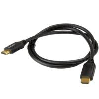 Cable HDMI premium de alta velocidad con Ethernet - 4K 60Hz - 1m, 18 Gbps, 3D