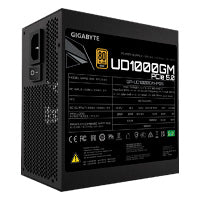 GIGABYTE Fuente de Poder 1000W 80 Plus Gold, Modular ATX, 90% Eficiencia
