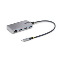 StarTech.com Hub USB-C 3 Puertos USB-A 5Gbps, Ethernet, Alimentado por Bus