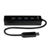 Concentrador Hub USB 3.0 4 Puertos Super Speed Portátil - Negro, Salidas