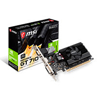 MSI Tarjeta de Video GT 710 2GB DDR3, PCIe 2.0, 1xHDMI, 1xDVI-D