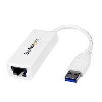 StarTech.com Adaptador Red USB 3.0 1 Gbps, 1 Puerto RJ45, Blanco