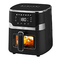Mirati MFA11 freidora Sencillo 5 L Independiente 1350 W Freidora de aire caliente Negro, 200 °C, 60 min