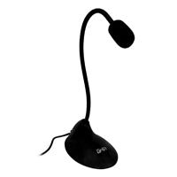 Ghia Micrófono GAC-218-K, 3.5mm, Cuello Flexible, Ideal Para PC