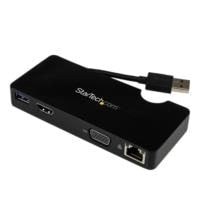 StarTech.com Docking Station USB 3.0, HDMI/VGA, 4 Puertos USB, USB Tipo A