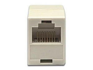 Cople BRobotix RJ45 Cat5e de 8 conductores keystone, color beige, 1Gbps, para redes Ethernet.