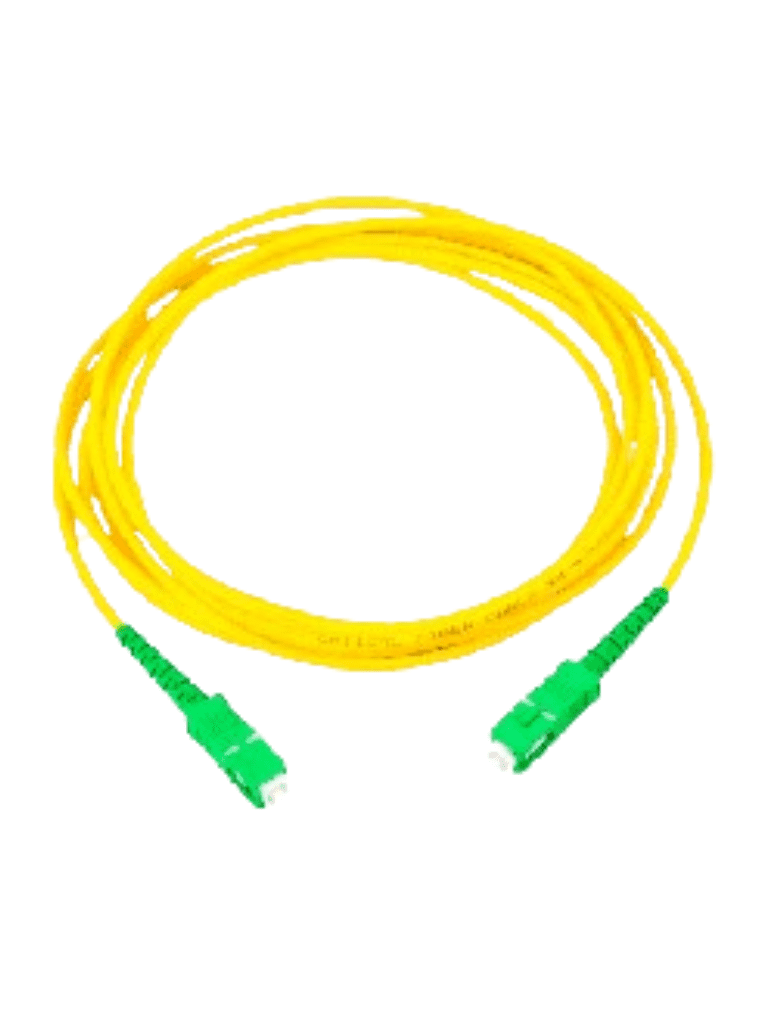 Cable de Fibra Óptica Monomodo APC Simplex 2 mm 3 metros Amarillo