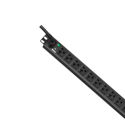E12B19M - Panduit PDU ES2P Básico para Distribución de Energía, Enchufe de Entrada NEMA 5-20P, Con 12