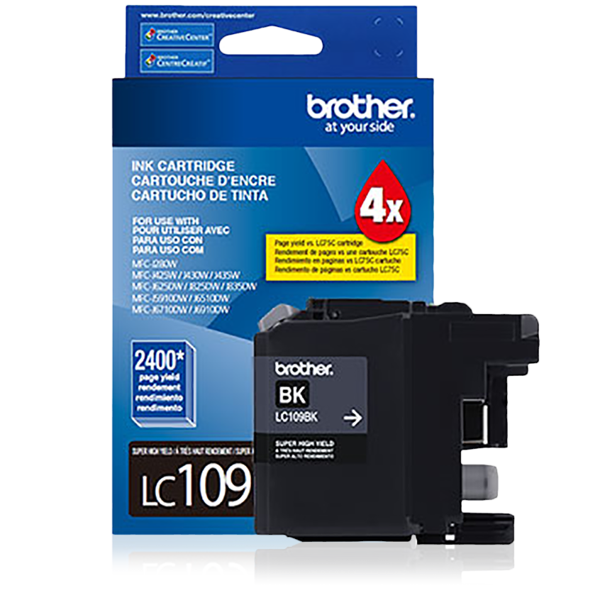 Tinta Brother 2400 Páginas Color Negro - Lc109Bk