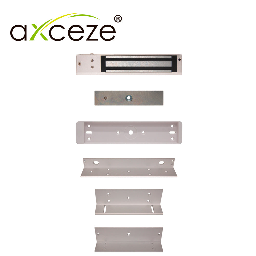 AXCEZE MZL620 KIT Chapa Magnética AX-M620LDS, 1.5m Alcance, 12V DC, Soporte ZL