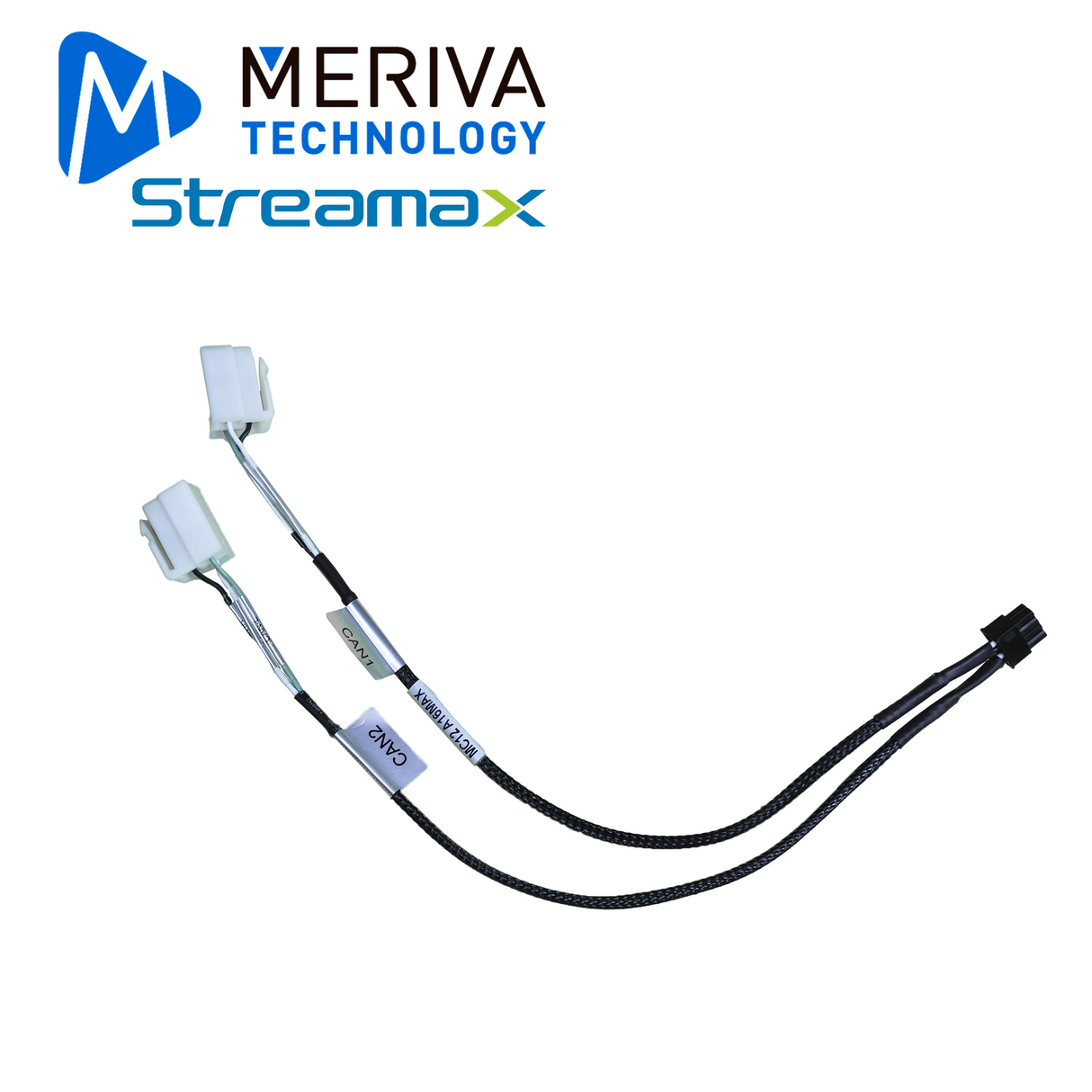 Meriva Technology Cable De Conexión MC12 A16MAX, 30cm, Conector 5557 De 8Pin, Compatible Con DVR Móvil