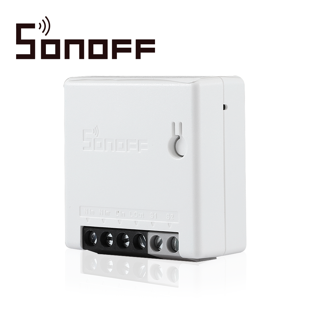 Sonoff Apagador InWall ON/OFF MiniR2, WiFi 2.4GHz, Compatible con Alexa, 1CH