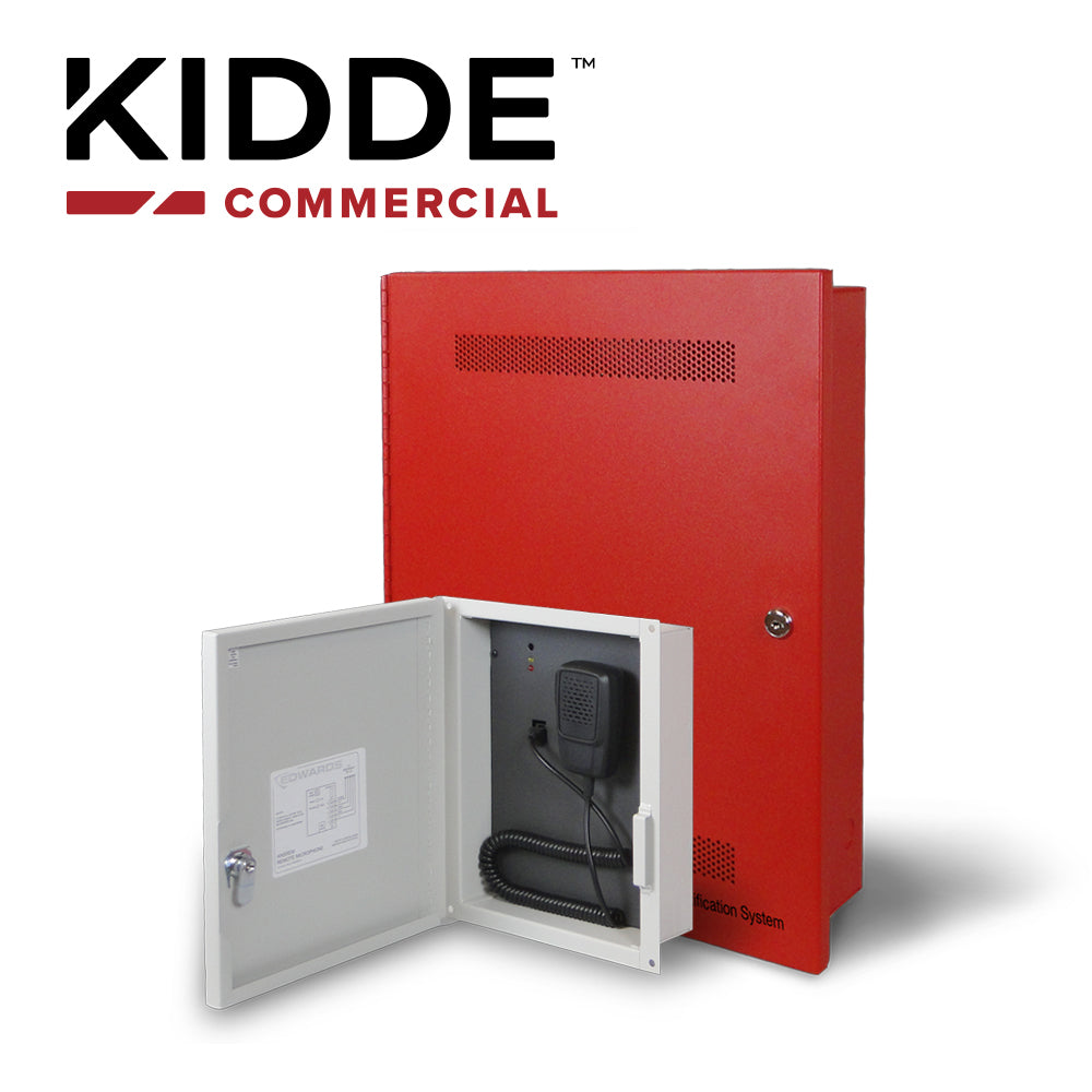 KIDDE Panel ANS50MDR2 de Notificación de Audio 50W, 20 Min Mensajes, Compatible VS1/VS4
