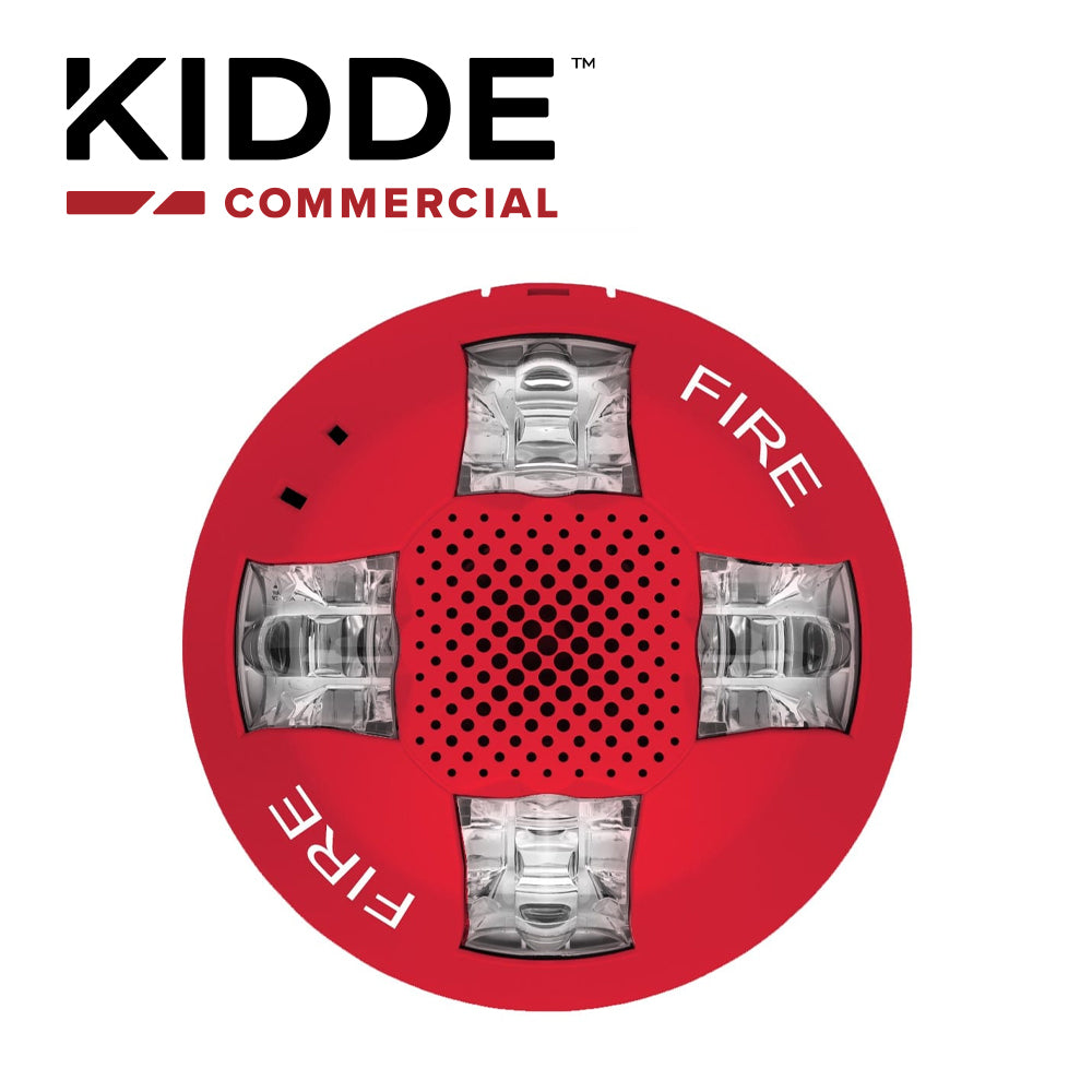 KIDDE Altavoz de Techo GCSVRF 15-115 CD, Luz Estroboscópica, Conexión IP