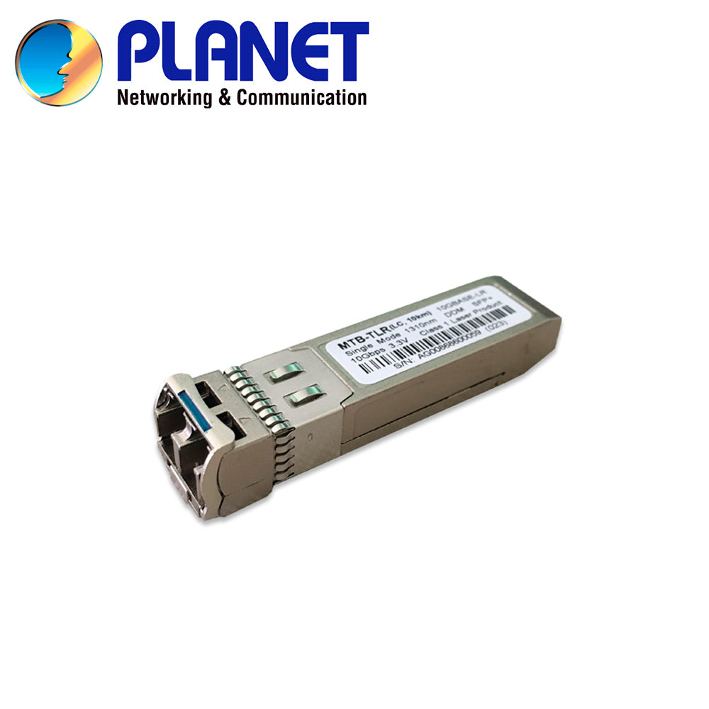 PLANET Transceptor Fibra Óptica MTB-TLR, 10Gbps, 10Km, Conector LC, 1310nm