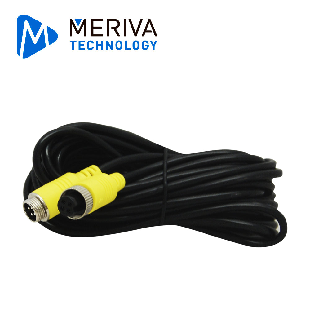 Meriva Technology Cable Tipo DIN de Aviación 4 Pines MBCE50, 5 Metros, Para DVRs