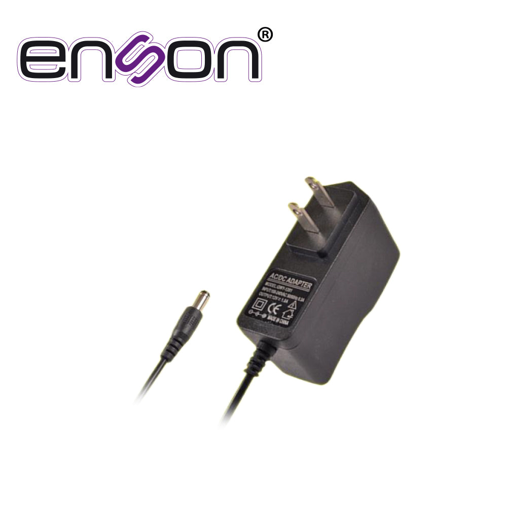 Enson Fuente de Poder ENS-PSW1210 12VDC 1A, Entrada 110VAC, Ideal para Cámaras