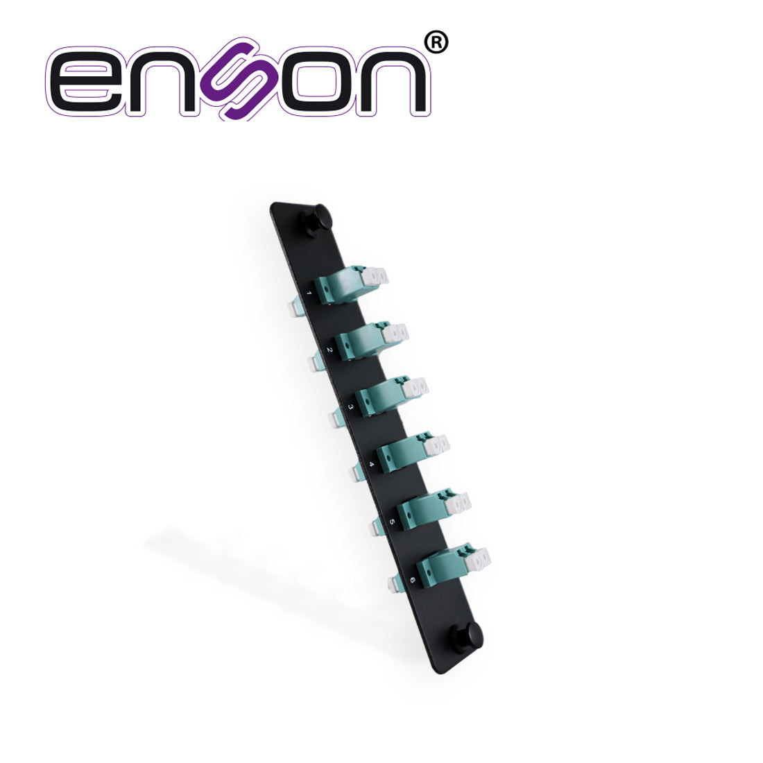 Enson Mini Panel de Fibra Óptica ENS-PA6LCMM, 6 Conectores LC, Multimodo OM3