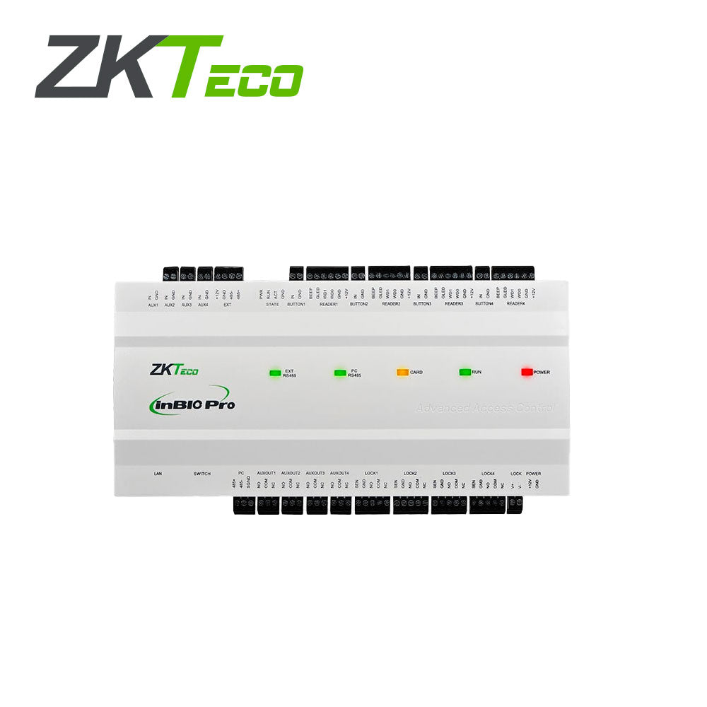 ZKTECO Panel de Control de Acceso INBIO 460 Pro Plus, 100,000 Usuarios, 3,000 Rostros, TCP/IP