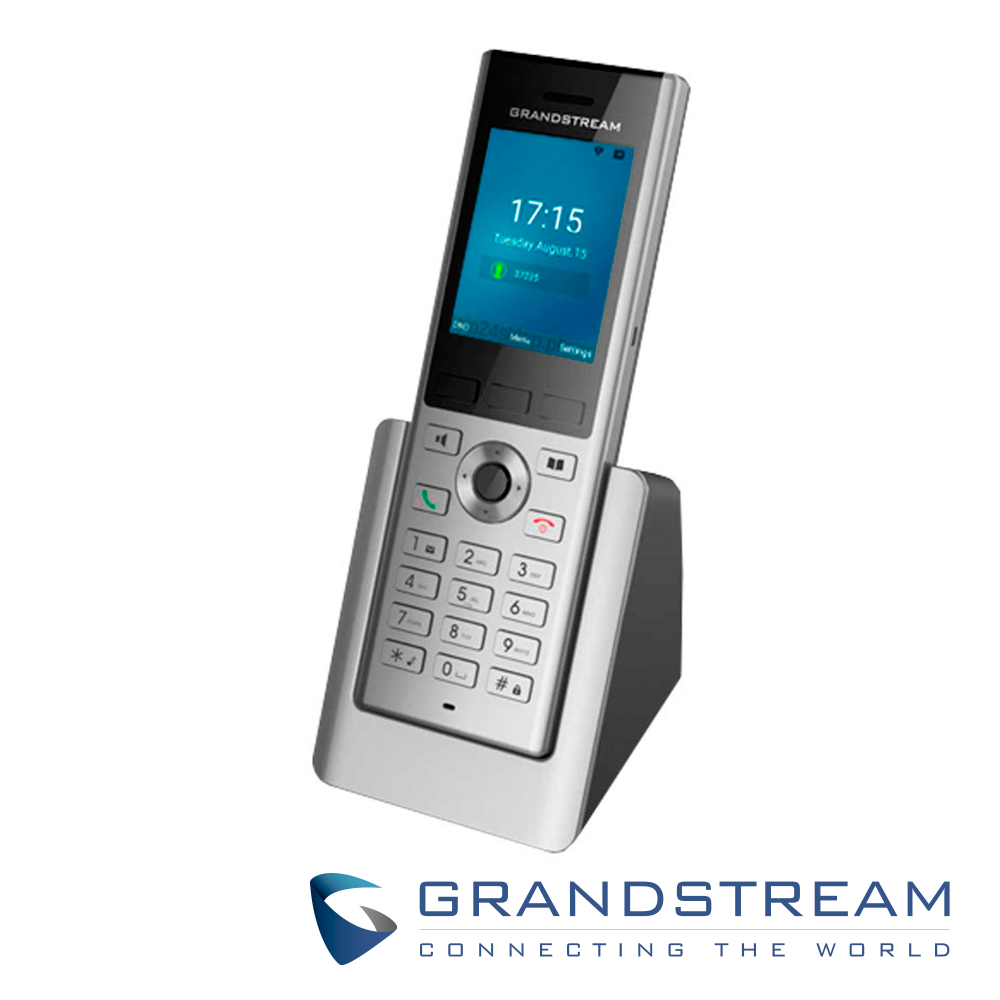 Grandstream Teléfono VoIP WP820, 2 Cuentas SIP, Batería 7.5h, WiFi Doble Banda
