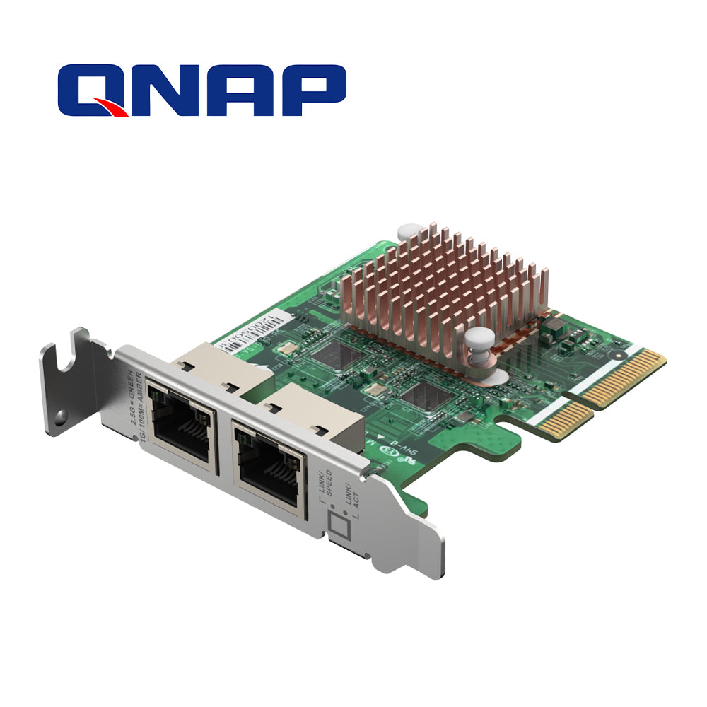 QNAP Tarjeta De Red QXG-2G2T-I225, 2 Puertos RJ45 2.5GbE, PCIe Gen 2 x2