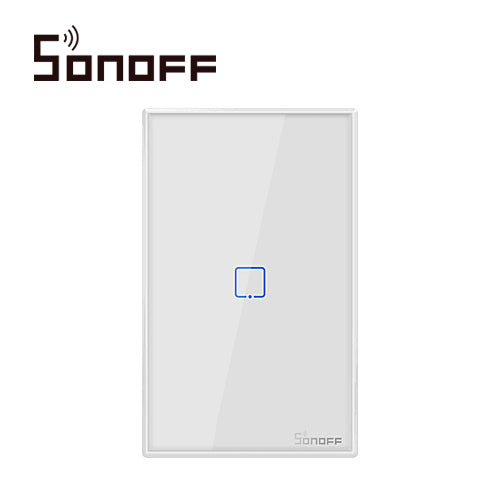 Sonoff Apagador de Pared Touch T2US1C-R2, WiFi 2.4GHz, 1CH, Compatible con Alexa