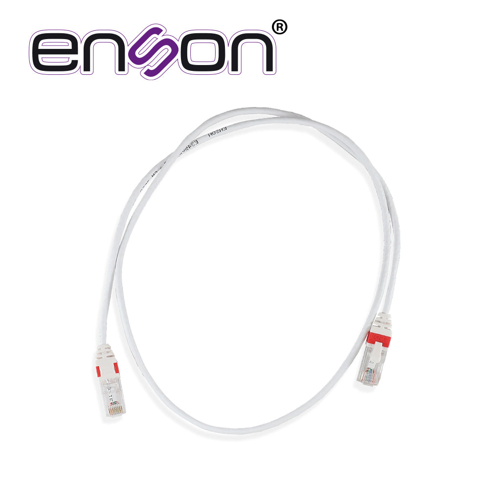 Enson Patchcord UTP Cat6A P6A009WH, 4 Pares, 26 AWG, 90 cm