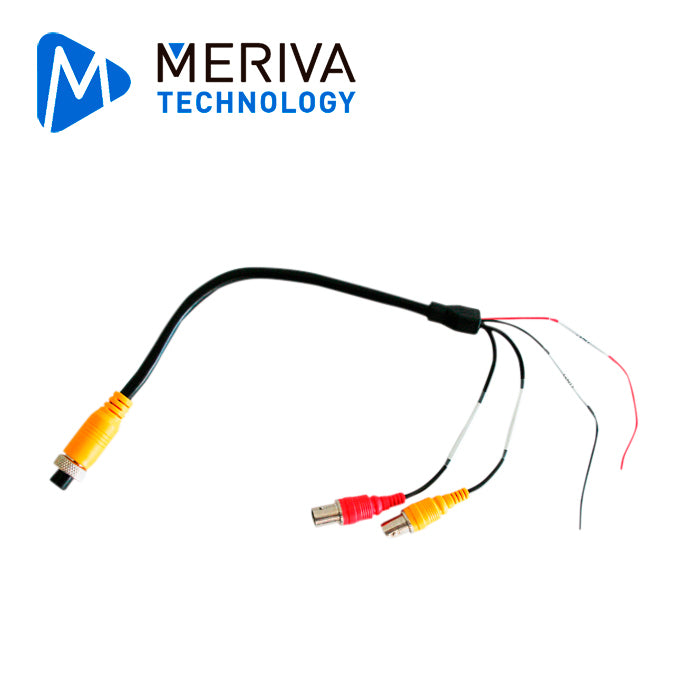 Meriva Technology Cable Convertidor MVA-BNCDIN, Compatible AHD, Conector BNC a DIN