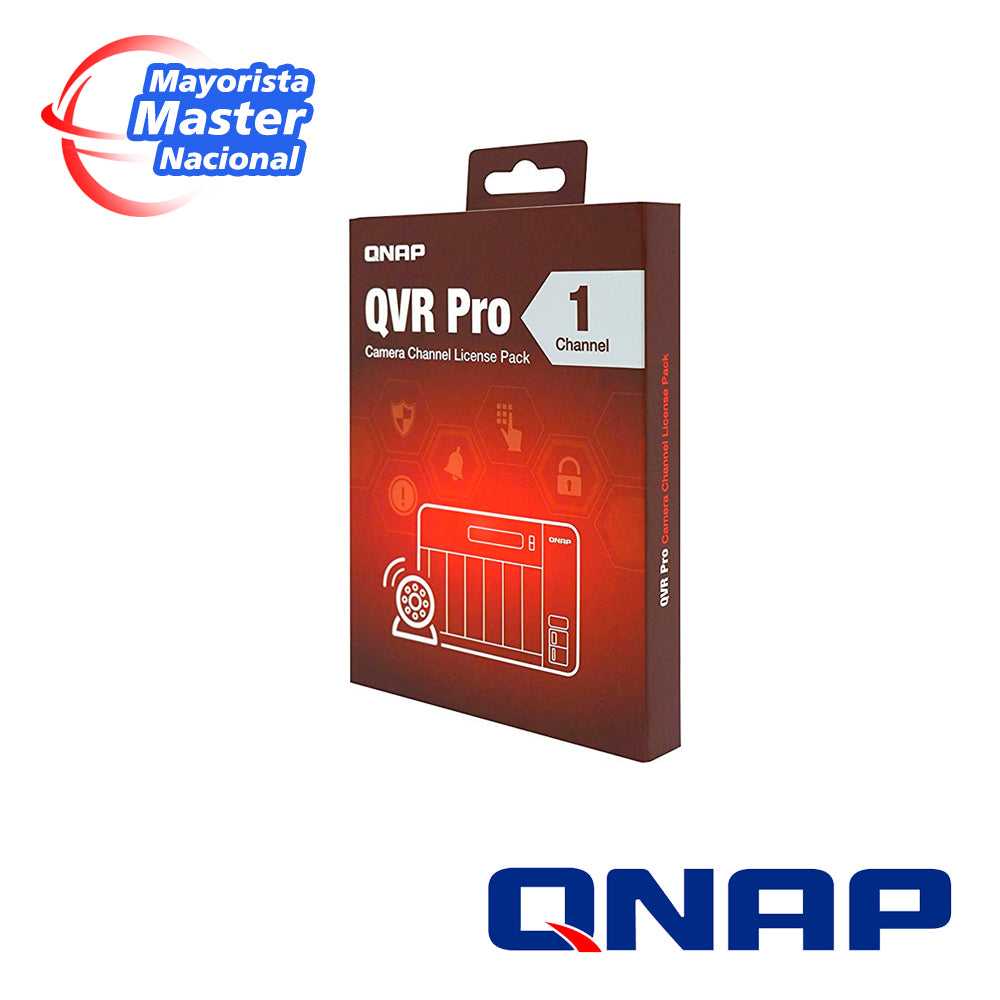 QNAP Licencia QVR Pro 1 Canal LIC-SW-QVRPRO-1CH, Requiere QVR Pro Gold