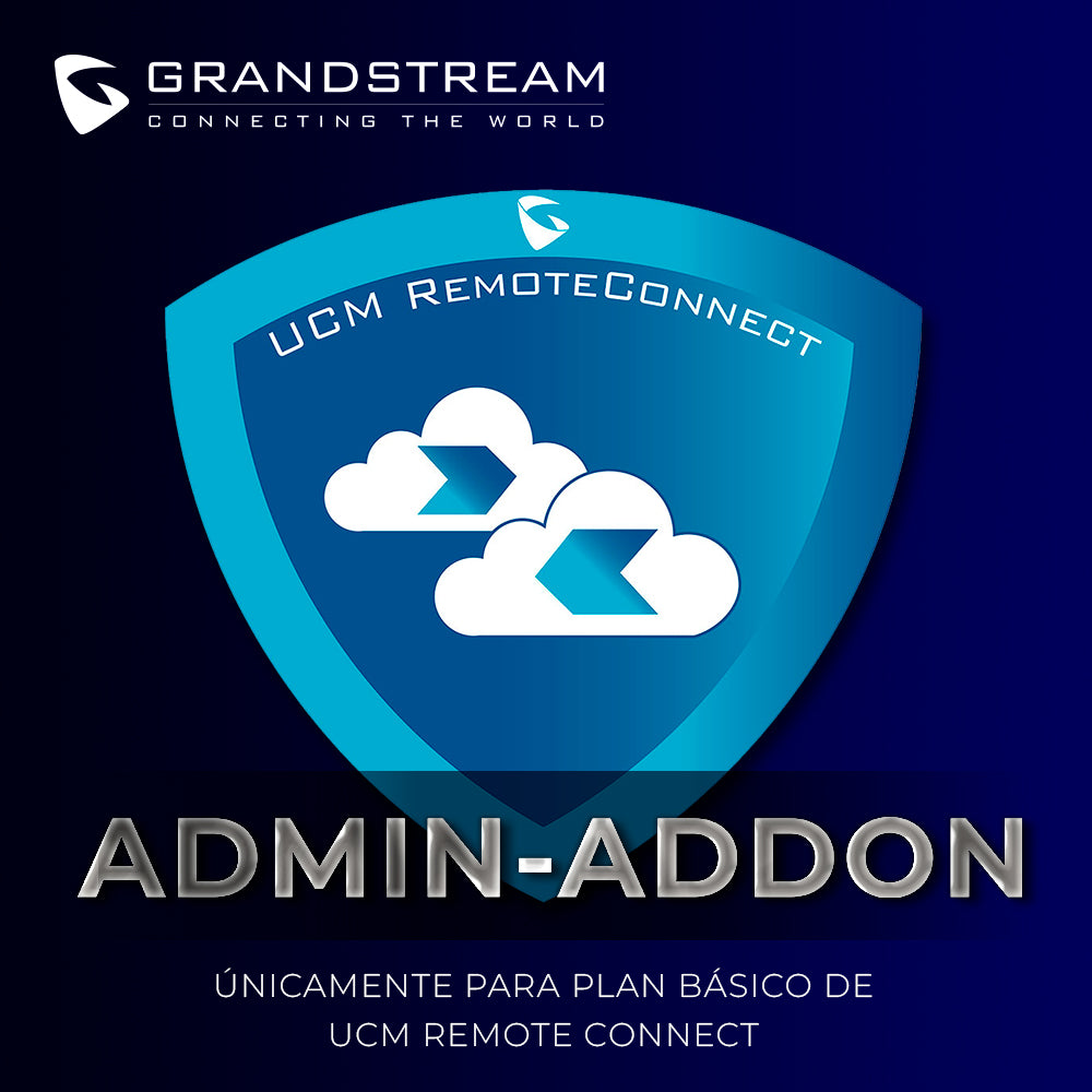 Grandstream UCMRC-ADMIN-ADDON, Suscripción Anual, Plan Básico UCM Remote Connect