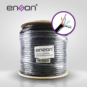 Enson 43164B305 cable de red Negro 305 m Cat6 U/UTP (UTP)