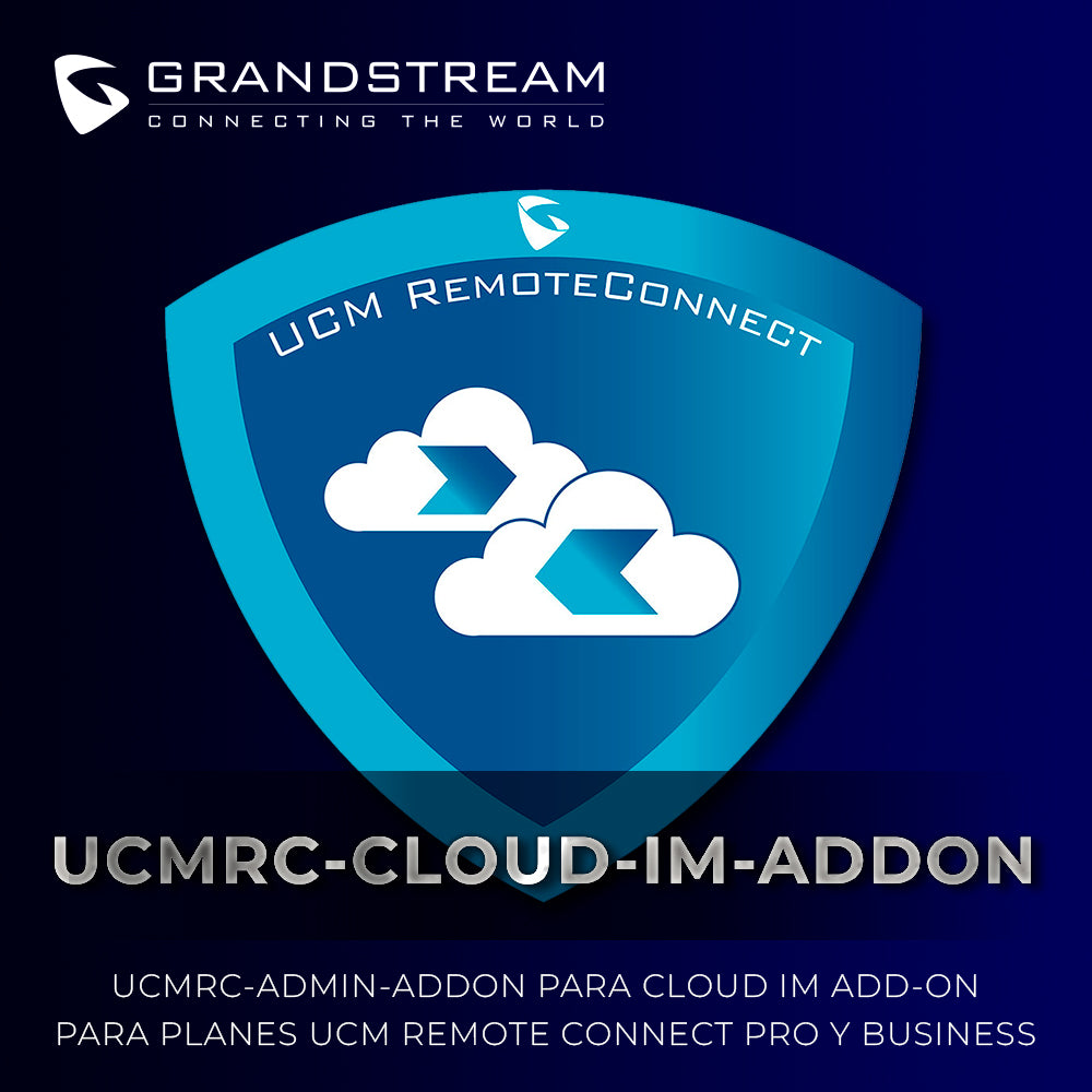Grandstream UCMRC-Cloud-IM Add-On, Soporte Para 100 Usuarios, Conexión Remota