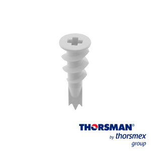 Thorsman Taquete Tablaloca 1301-01100, 100 Piezas, Resistencia al Impacto, Poliamida