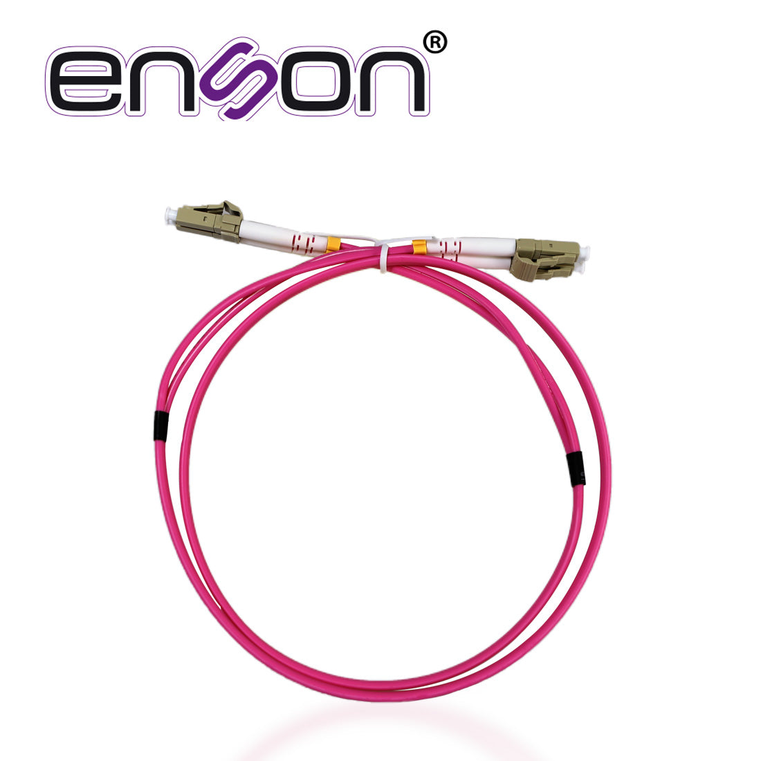 ENSON Jumper De Fibra Óptica ENS-JUMP090MM4, 50/125 Micras, LC Duplex, 3 Pies
