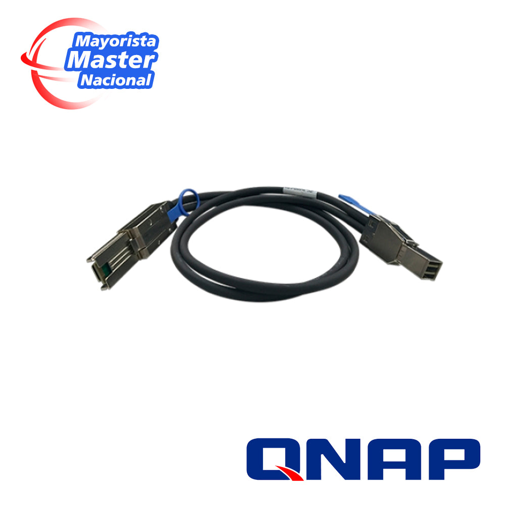 QNAP CAB-SAS10M-8644-8088 Mini SAS Cable 1.0M, SFF-8644 a SFF-8088