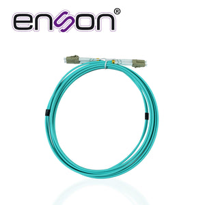 ENSON Jumper De Fibra Óptica ENS-JUMP300MM3, 3 Metros, OM3 50/125 Micras, Conectores LC Duplex