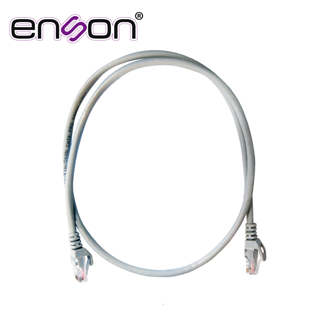Enson Patchcord UTP P6009G CAT6 90cm, 100% Cobre, Ideal para Racks