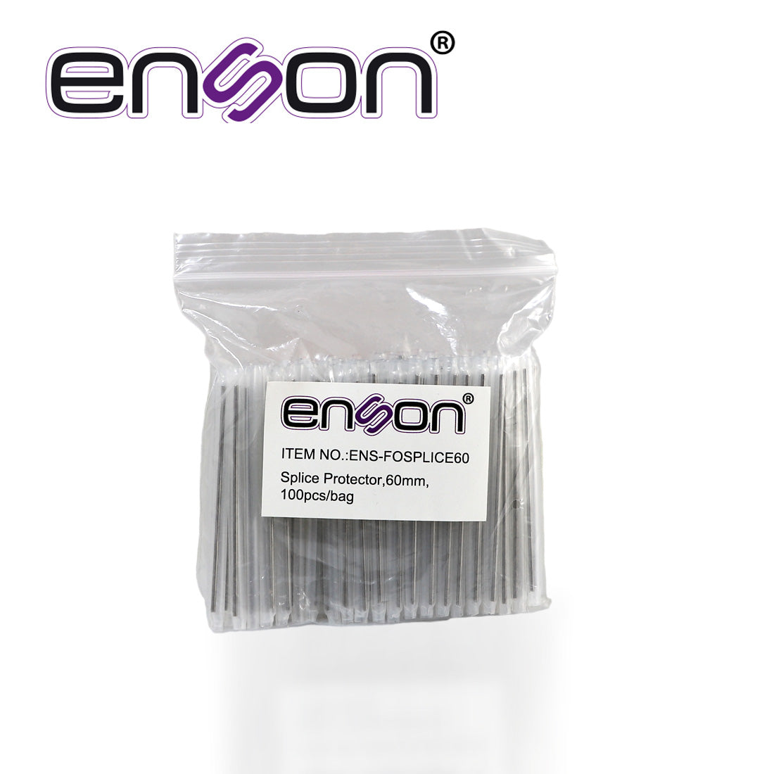 Enson Manga De Empalme ENS-FOSPLICE60 60 Mm, Paquete Con 100 Piezas
