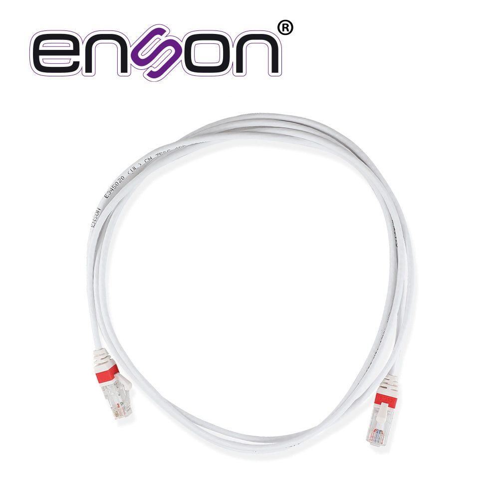 Enson Patchcord UTP Cat6A P6A021WH, 4 Pares, 26 AWG, 2.1 Metros