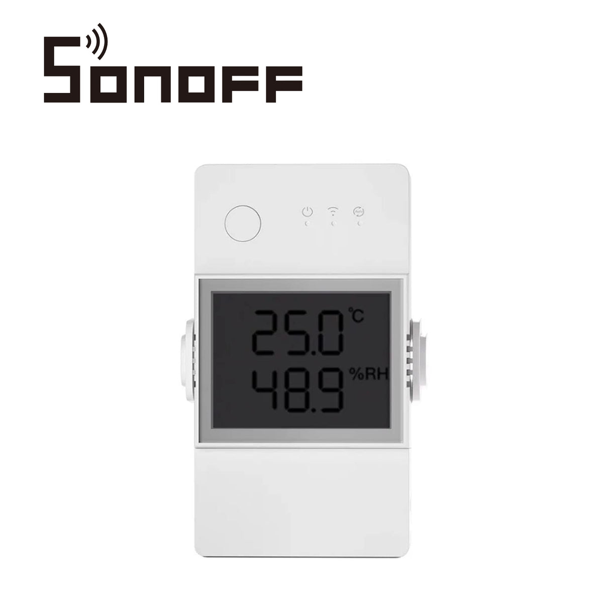 Sonoff Interruptor Inteligente THR320D, Monitoreo de Temperatura y Humedad, Conexión WiFi 2.4GHz, Soporta Hasta 20A