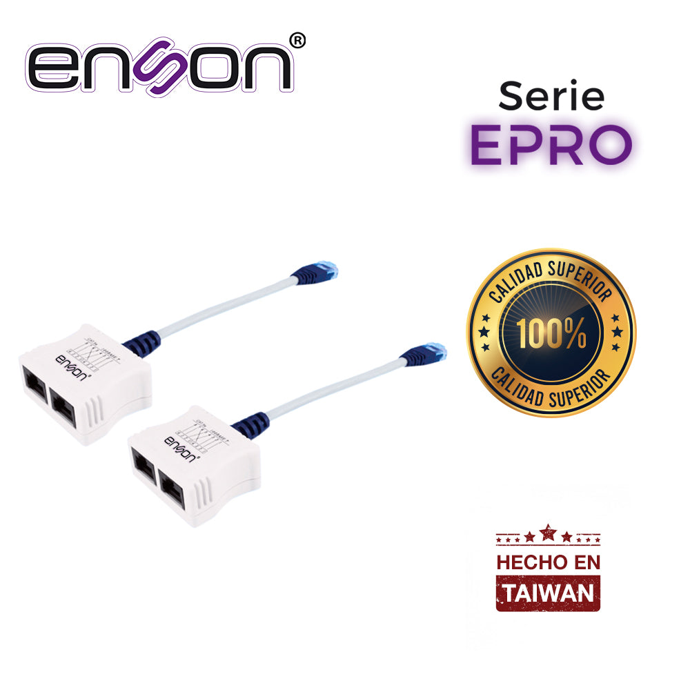 Enson KIT 2x EPRO-T2, Soporta PoE, Transmite 2 Nodos, Duplicador