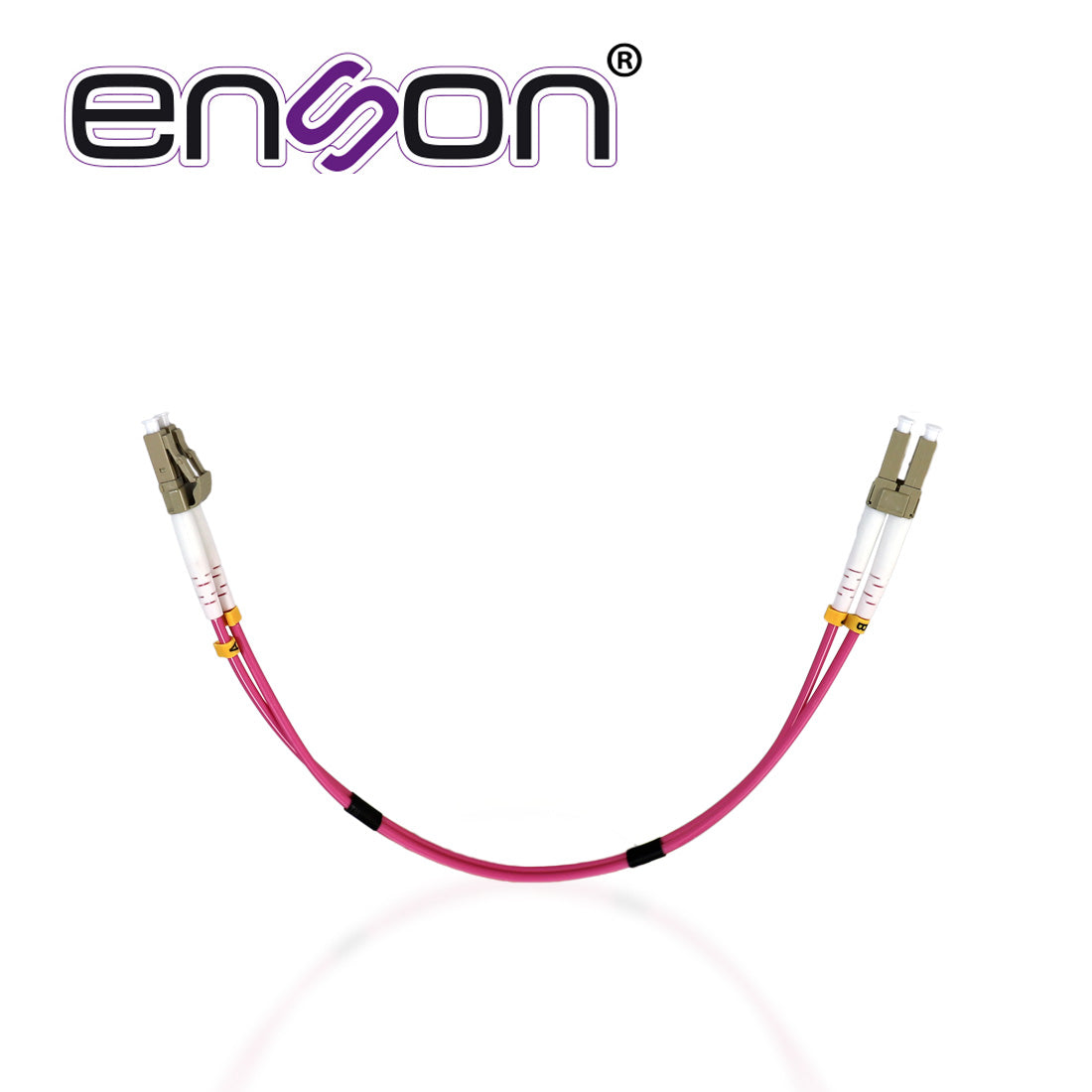 Enson Jumper De Fibra Óptica ENS-JUMP030MM4, Multimodo OM4 50/125 Micras, Conectores LC Duplex, 1 Pie