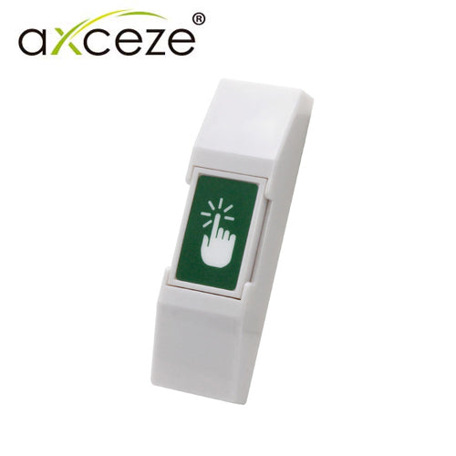 AXCEZE Botón Liberador AX-B20 Tipo Push, 76x23x14mm, Conexión a 2 Hilos