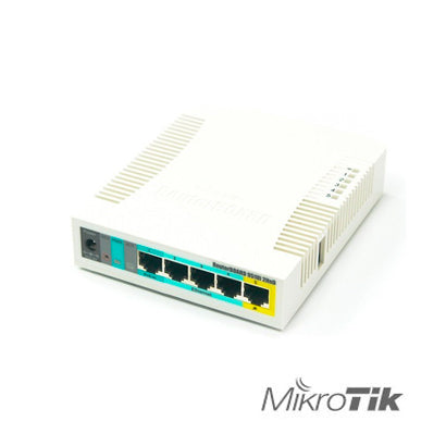Mikrotik Router Inalámbrico RB951UI-2HND, 2.4GHz, 5 Puertos Ethernet, Ideal Para Oficina