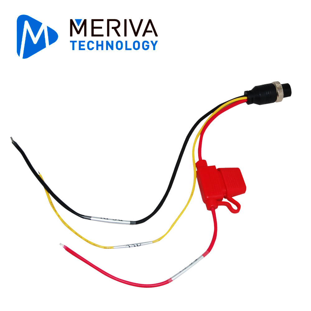 Meriva Technology Cable De Alimentación MDVR-SOURCE, Conector DIN, Compatible Con Grabadores Móviles