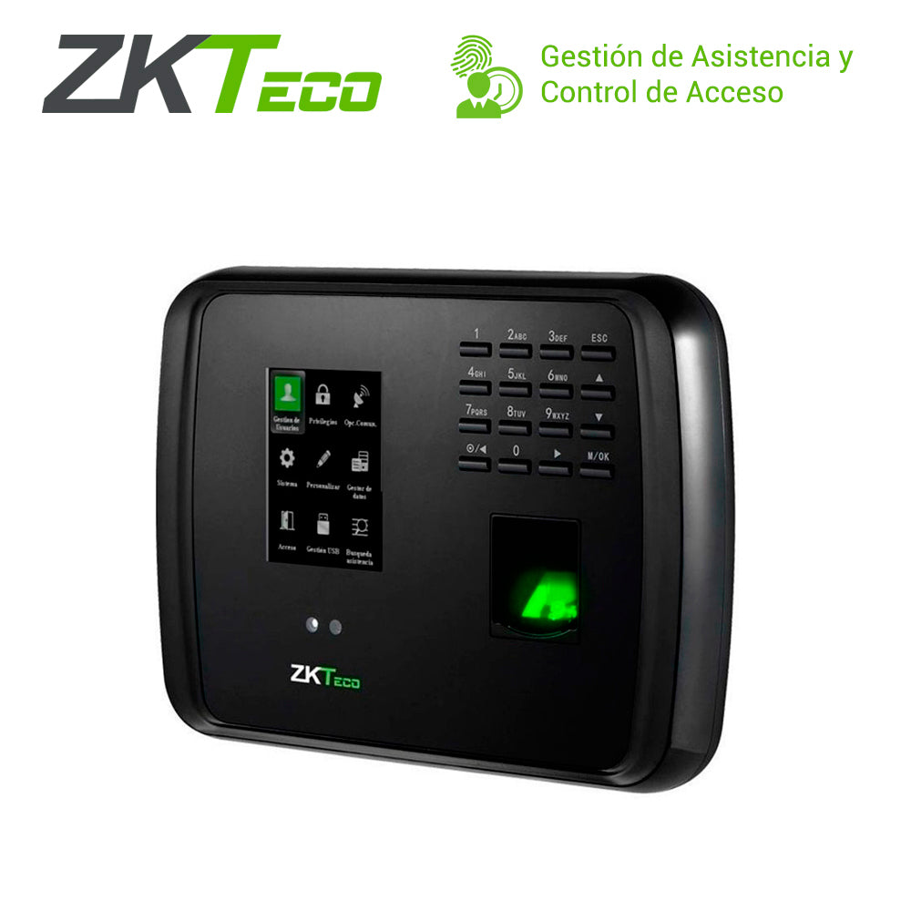 ZKTECO Control De Asistencia Facial MB460, 2000 Huellas, 1500 Rostros, TCP/IP/USB
