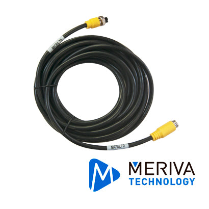Meriva Technology Cable Din De Aviación 4 Pines MCBL70, 7M Largo, Conector Hembra-Macho