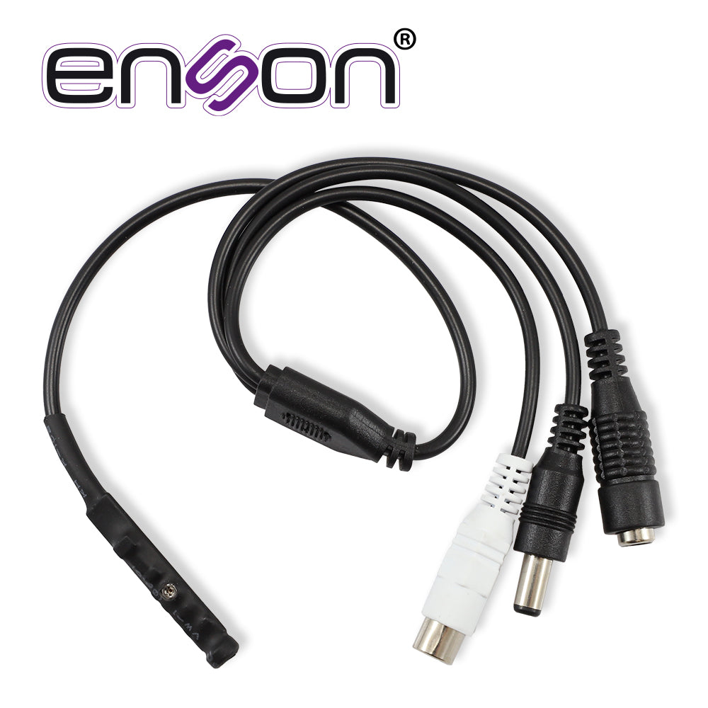 Enson Micrófono PA4MIC -35dB Omnidireccional, 12VDC In/Out, Conector RCA