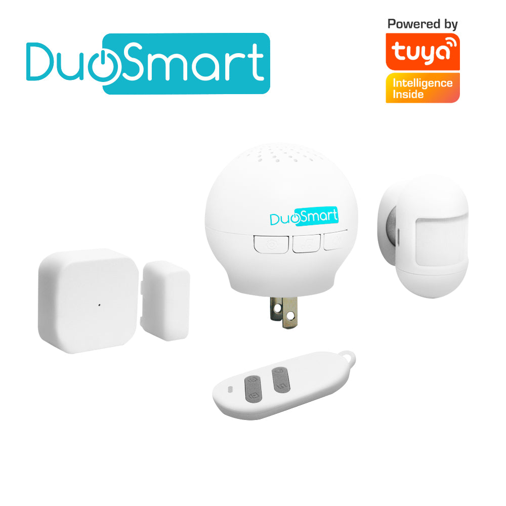 Duosmart Kit Alarma Inalambrica C20, WiFi 2.4 GHz, RF 433.92, Incluye 1 Panel